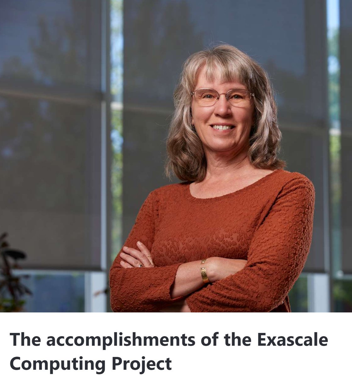 SIAM Webinar: The accomplishments of the Exascale Computing Project (@exascaleproject) by Dr. Lori A. Diachin @Livermore_Lab Wed May 22 at 11 AM EDT (5 PM CEST) Participation is free, but registration is required siag-sc.org/the-accomplish… #HPC