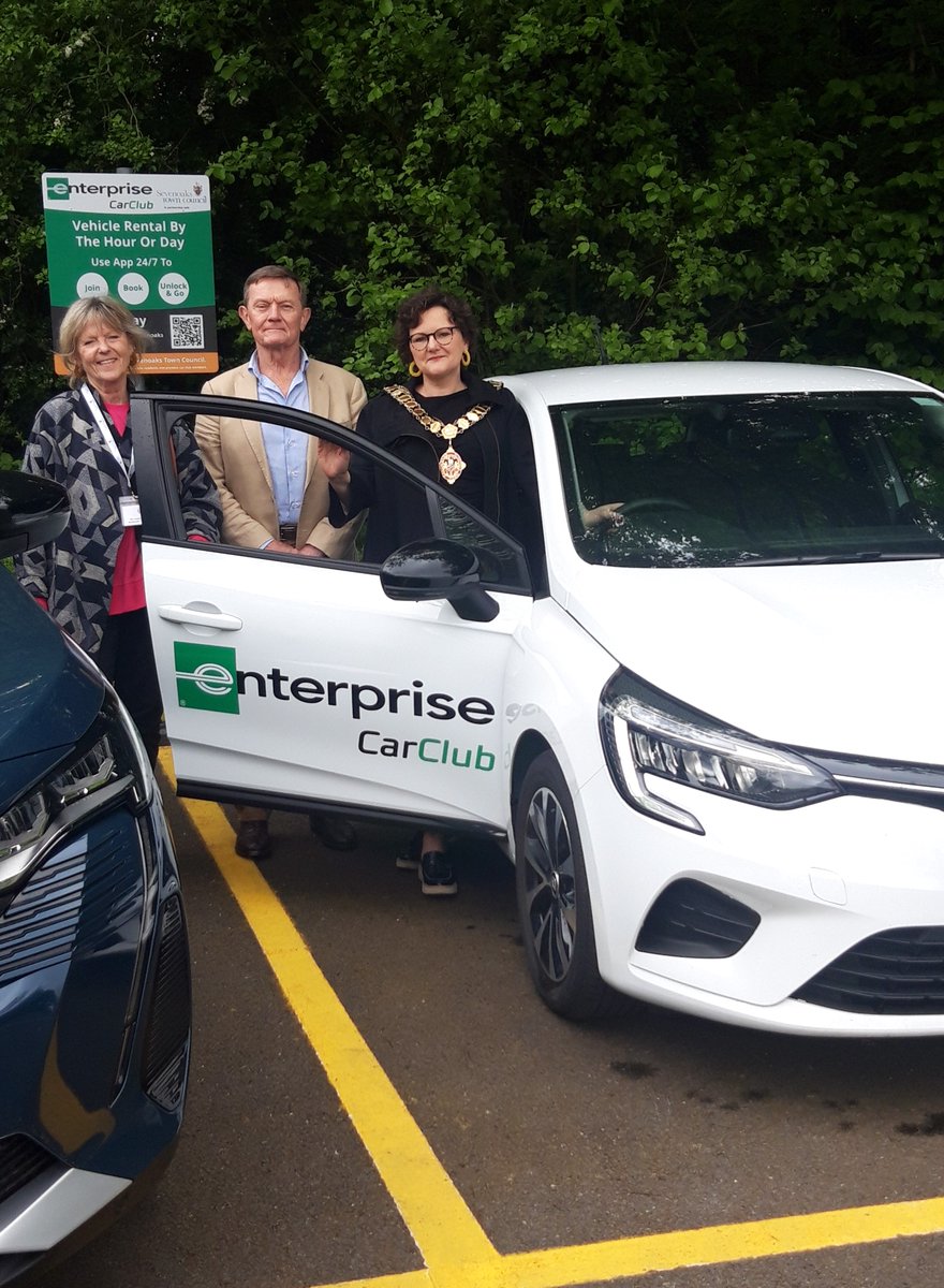 The Mayor of Sevenoaks Cllr Claire Shea is officially launching the Enterprise Car Club in #Sevenoaks at the Climate Fair on Saturday, May 4. The Town Council is partnering with #Enterprise which offers residents the chance of an hourly or daily hybrid vehicle self-service hire.