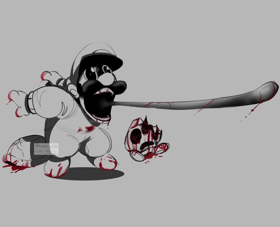 Me when Mario's Madness V2 (I enjoy goobers)

I suck at horror art but I decided to try #MariosMadness #MarioadnessV2