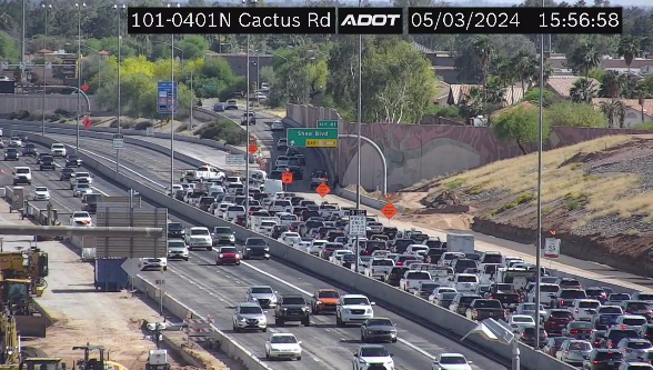 *UPDATE* *CLOSURE* Loop 101 Pima SB is now CLOSED at Shea Blvd due to the crash. Expect delays and seek an alternate route. There is no estimated time to reopen the highway. For real-time traffic info, check az511.gov and the AZ511 app: bit.ly/AZ511app