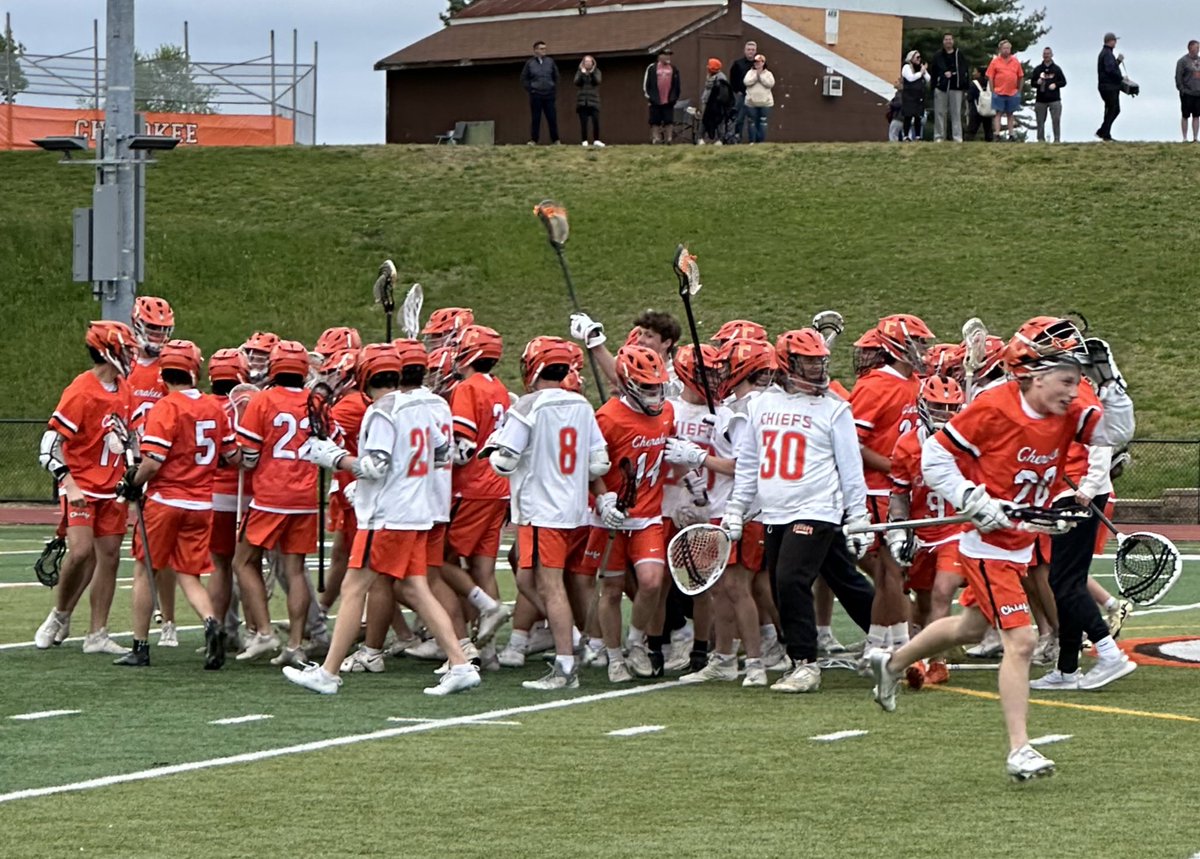 Boys’ LAX: Cherokee over Haddonfield 9-8 in double overtime!💪