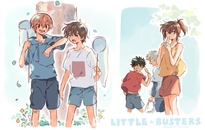 「blue hoodie multiple boys」 illustration images(Latest)