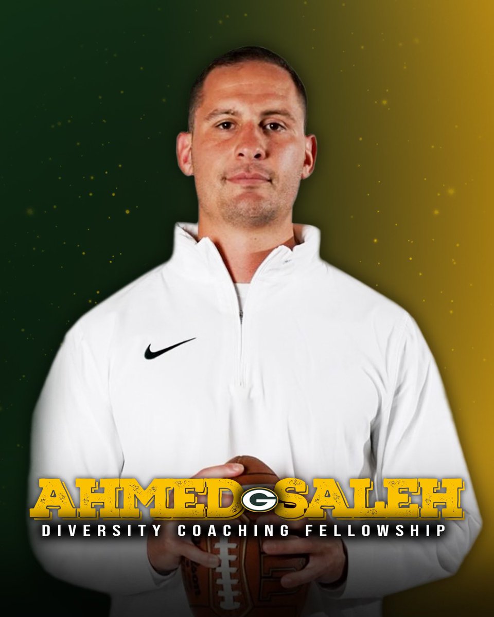 Excited and thankful for the opportunity to join the @packers for the Bill Walsh Diversity Coaching Fellowship 🙏 💯 #GoPackGo