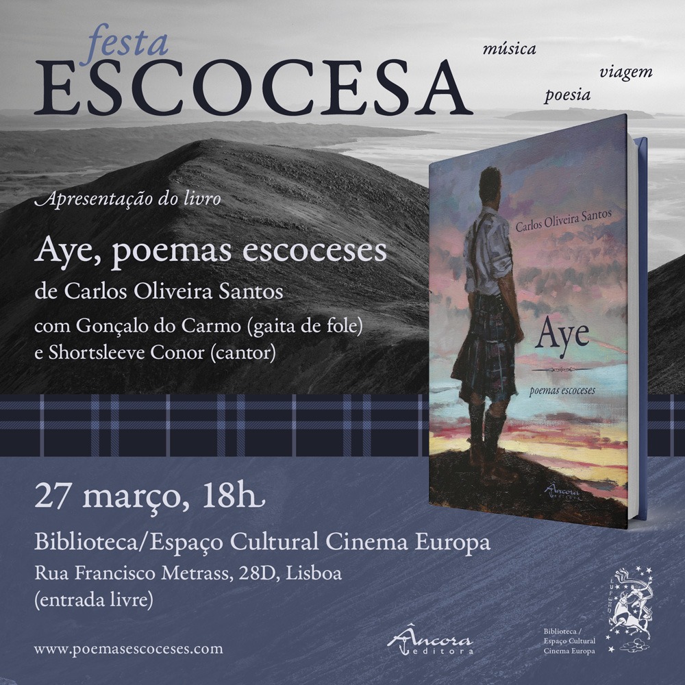 Aye, Scottish Poems tour: Lisbon, Funchal (Madeira Island), Cascais, Ponta Delgada (São Miguel Island, Azores) and Lisbon again. What a trip!