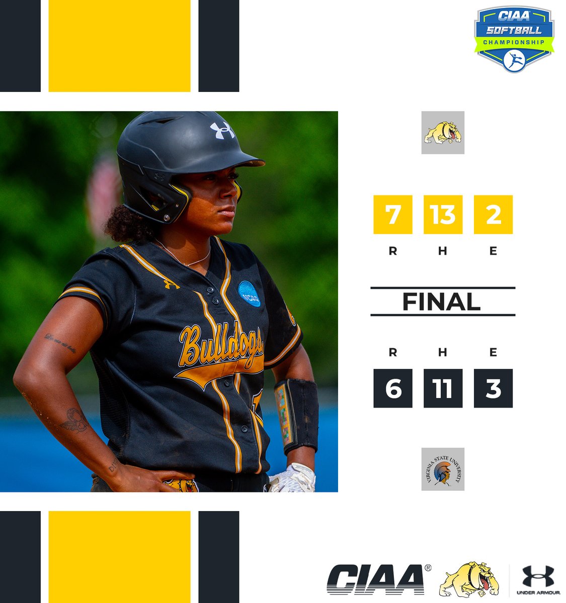 🐶🥎| 𝐁𝐮𝐥𝐥𝐝𝐨𝐠𝐬 𝐖𝐈𝐍! 

The Bulldogs advance to the semifinals and will face the winner of Claflin and Winston-Salem State on Saturday. 

#BulldogNation #BiteDown #ChampionshipMindset