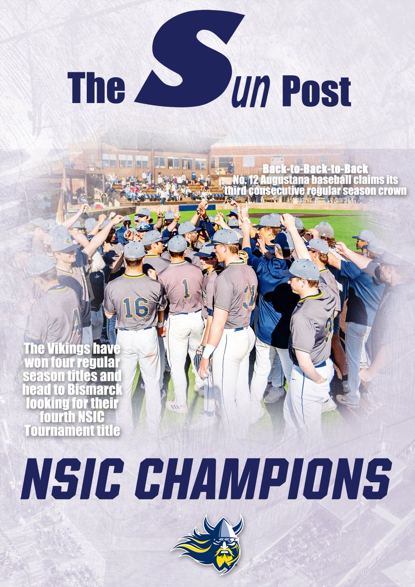 For the third consecutive season, <a href="/AugieBaseball/">Augustana Baseball</a> is the <a href="/NorthernSunConf/">NSIC</a> regular season champions 👑

#BuildingChampions