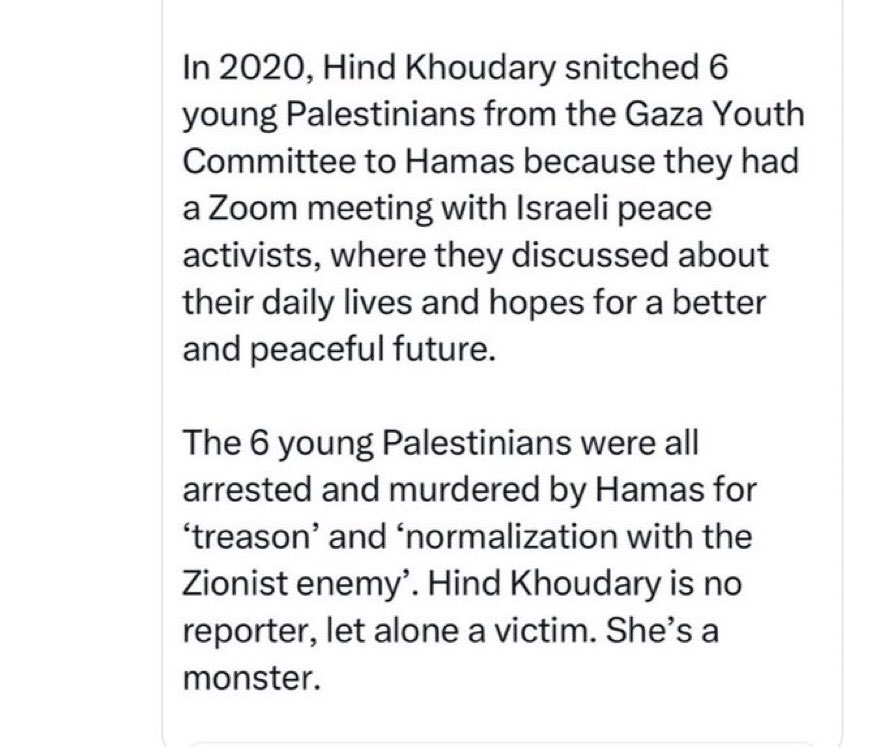 @AJUpFront @Hind_Gaza @marclamonthill Hind, people are scared of you because you are integral part of Hamas; a filthy terrorism propagandist!
#HamasTerrorist