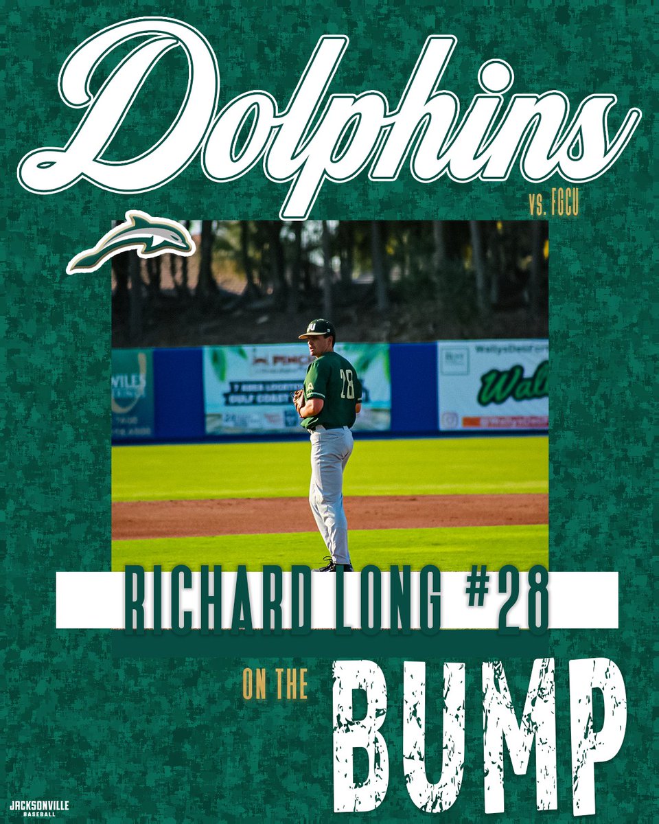 2⃣8⃣ starts off on the mound for the 'Phins!

#JUPhinsUp🤟