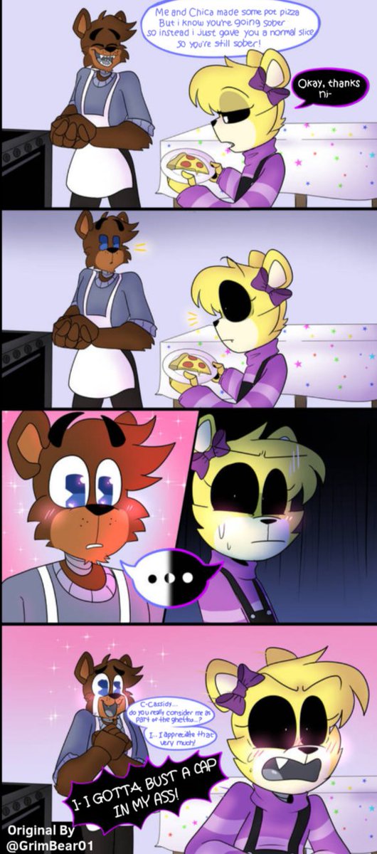 GhettoBear01's tweet photo. I made Freddy act like a white fuck just because
Original By: GrimBear01 
#fivenightsatfreddys #fnafau #freddy #cassidy https://t.co/IdRF673IS1