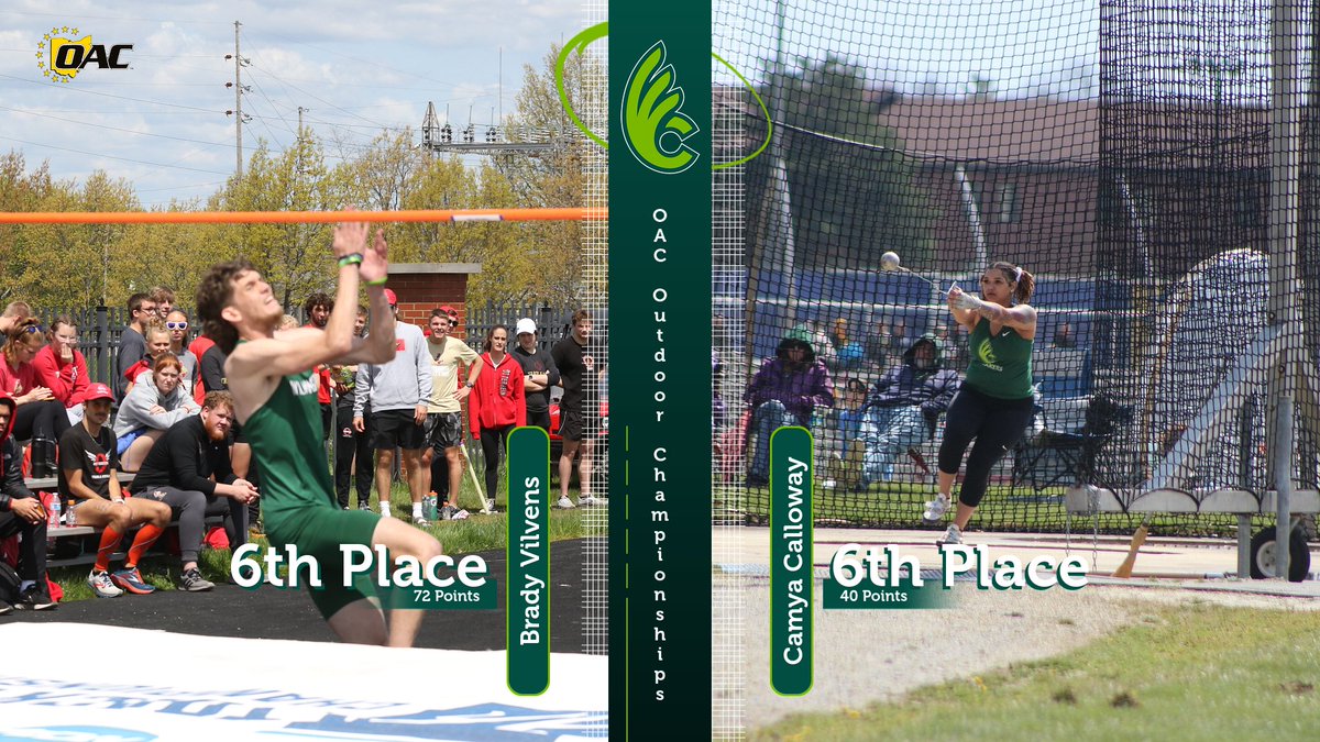 #QuakersMTAF and #QuakersWTAF both finished the OAC Outdoor Championships with sixth place finishes after great days this afternoon! @DubC_XCTR #WeAreDubC #experiencewilmingtoncollege