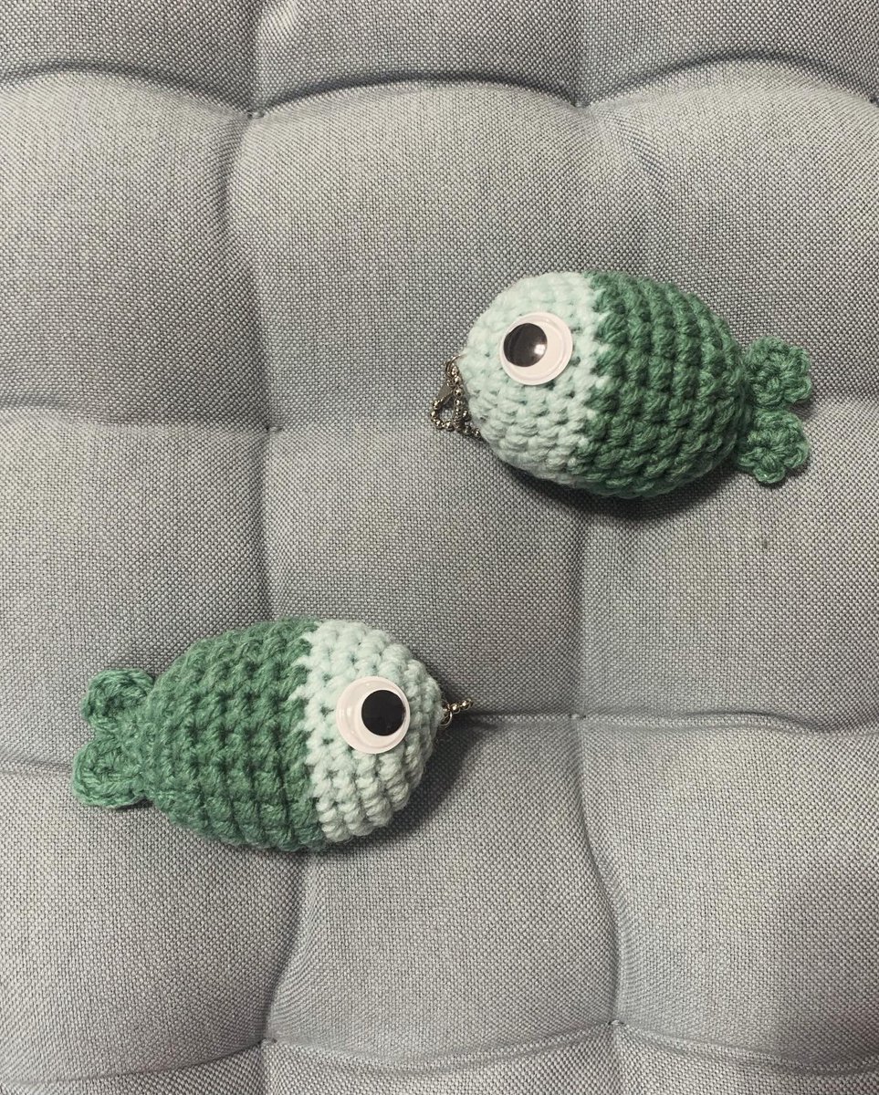 Something seems fishy…

#fish #fishcrochet #fishy #seemsfishy #fishing #justkeepswimming #friday #crochetaddict #crochetlover #amigurumi #amigurumicrochet #fishkeychain #keychains #socute #kawaii #cute #storenvy #storenvyshop #sewcuteworkshop