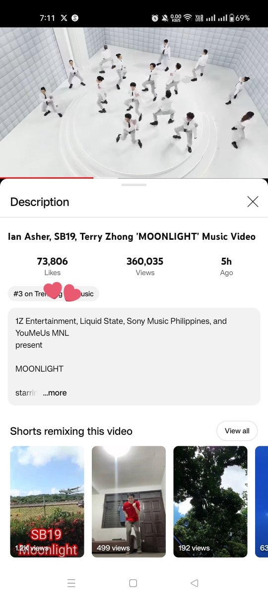 fanboiYani_1230's tweet photo. and we are now at #3 trending in YouTube... 

@SB19Official #SB19
#MOONLIGHTMVOutNow
#NewMusic https://t.co/Ez3tk9RoC2