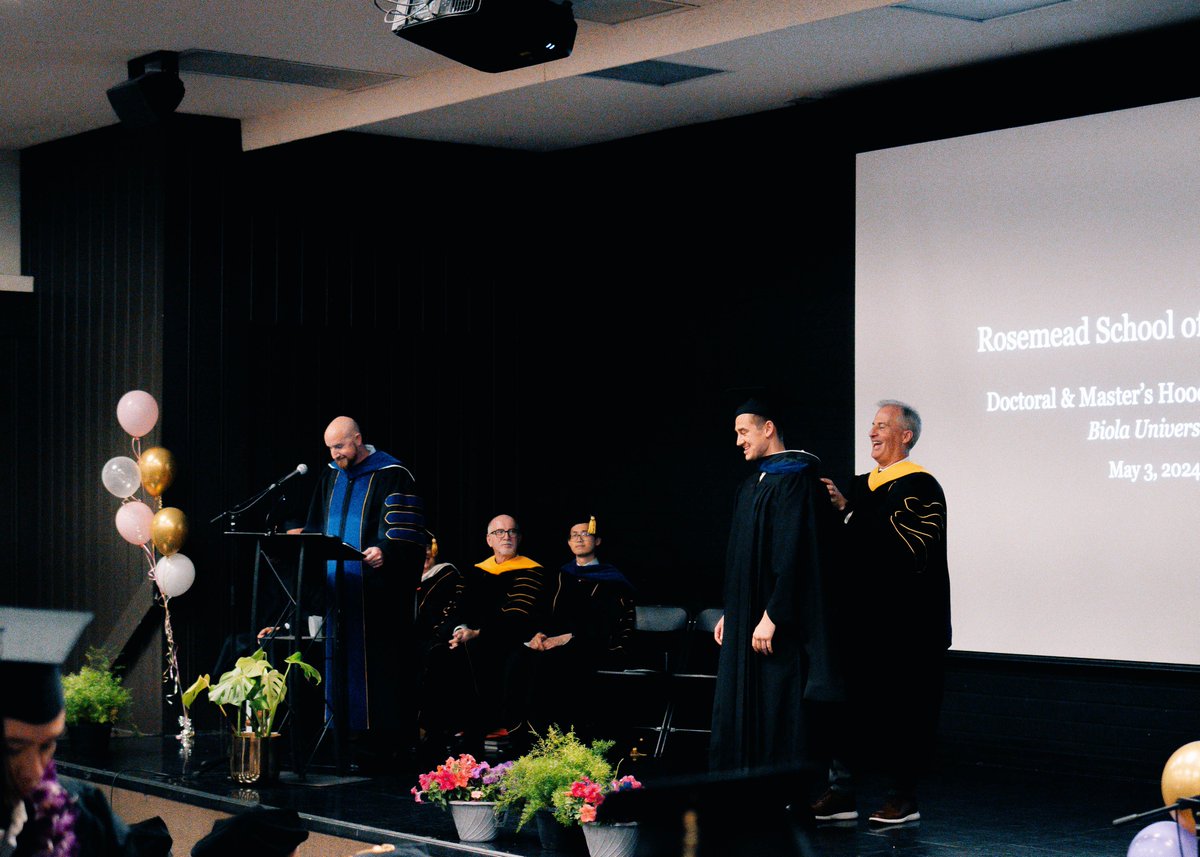 RosemeadPsych's tweet photo. What a special day! It was an honor to celebrate our Doctoral and Masters students at the Rosemead Hooding Ceremony and dinner ahead of graduation! 

Join us tonight at 7:00 p.m. PST to celebrate all Rosemead #BiolaGrad students! 

Commencement livestream: https://t.co/gFwzeGsBMV https://t.co/d9XiJc4Xmq