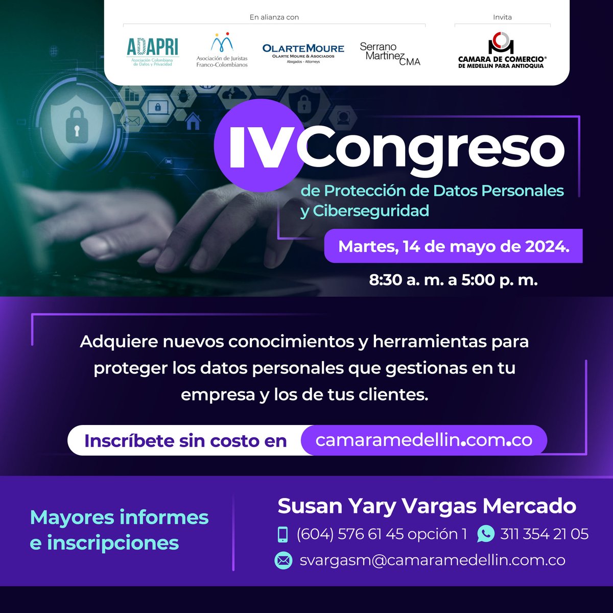 ADAPRICol's tweet photo. Acompáñanos en este evento liderado por la Cámara de Comercio de Medellín, en donde como ADAPRI daremos apertura con el panel "Datos federados y uso de la información" 📢 

Inscríbete aquí: https://t.co/6LhZc5047h
(Asistencia híbrida) https://t.co/rT7OQbxh7N