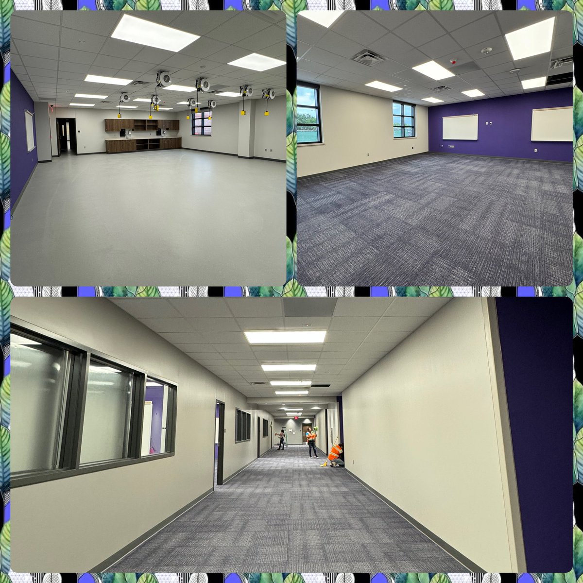 Our new addition to campus is so close to welcoming the students! 💜🖤💜 @MDJH_Panthers