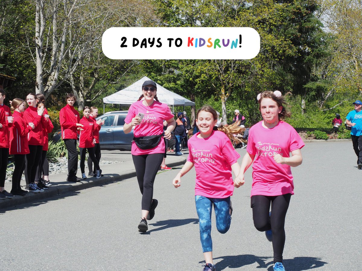 ONLY 2 DAYS TO KIDSRUN! Don’t wait, the fun has already started with our online auction! Tomorrow is our bottle drive outside Old Navy at Tillicum Centre, and package pickup inside Old Navy! It’s not too late to register, do so using the link in our bio!🩵🩷🕊️