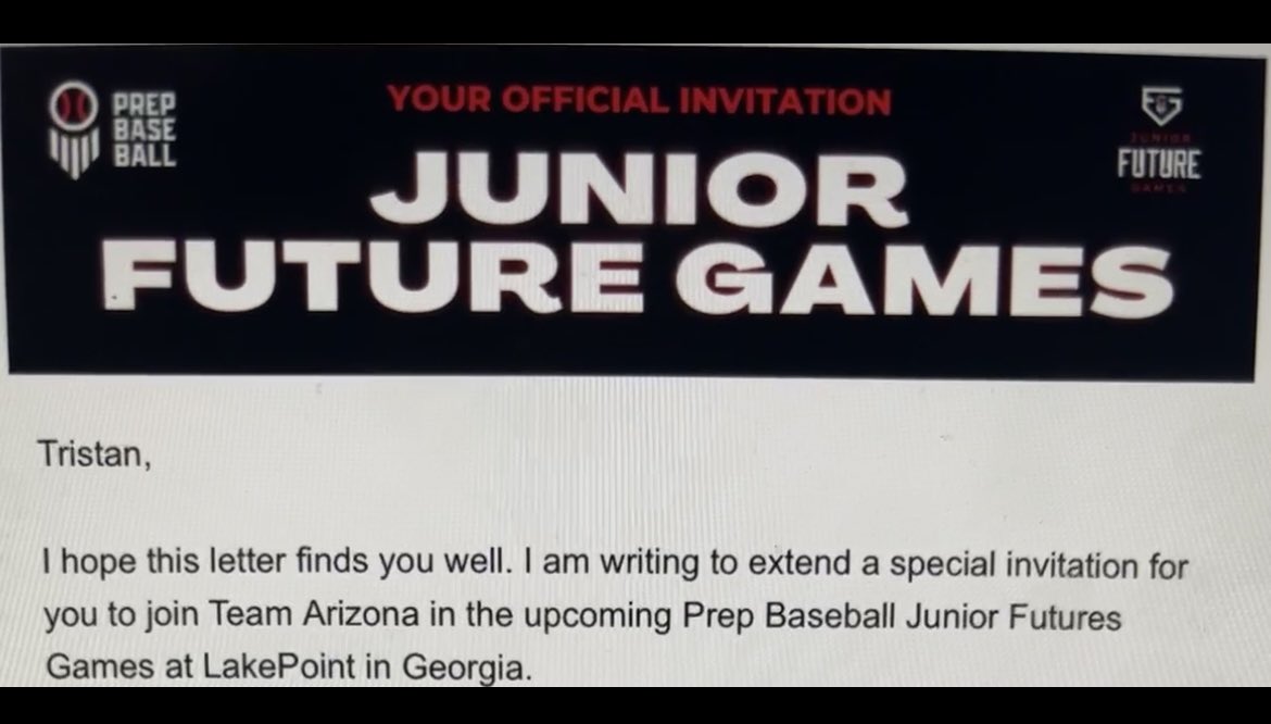 tcruz_520's tweet image. Thank you to @prepbaseballaz and @SheaSbranti for the opportunity to represent AZ at the Junior Future Games. I am beyond grateful to play alongside AZ’s top players.🙏

#prepbaseball #prepbaseballaz #futuregames