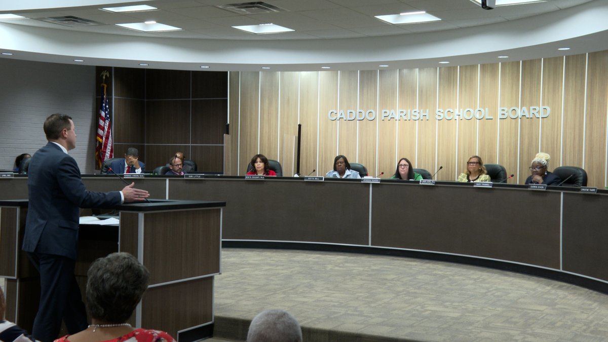 The Caddo School Board approves the plan to close and convert schools to avoid state takeover. Hear from board members and state superintendent tonight at 9pm on Fox 33 @KMSSTV and 10pm @NBC6News