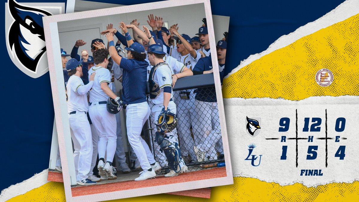 USJ_BlueJays's tweet photo. BLUE JAYS WIN!!!

⚾️ played near-perfect ball and defeated @LasellAthletics in its opening game of @TheGNAC Tournament Friday in Providence!!! USJ now advances into the winner's bracket and plays the @NorwichCadets Saturday at 2 p.m.

#d3baseball | #FearTheFlock | #GoBlueJays🔵🐦 https://t.co/71UAuPqJRA