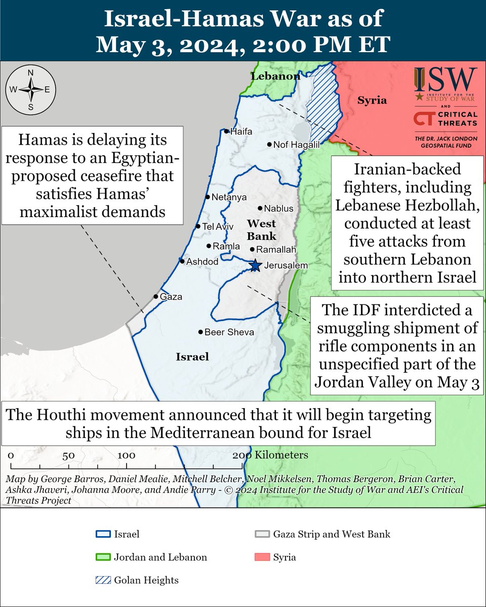 NEW | The Houthi movement said it will expand its attacks into the eastern Mediterranean. The Houthis' Shahed-136 can reach the eastern Mediterranean, but Houthi attacks into the Mediterranean will probably be less effective than their attacks into the Red Sea.