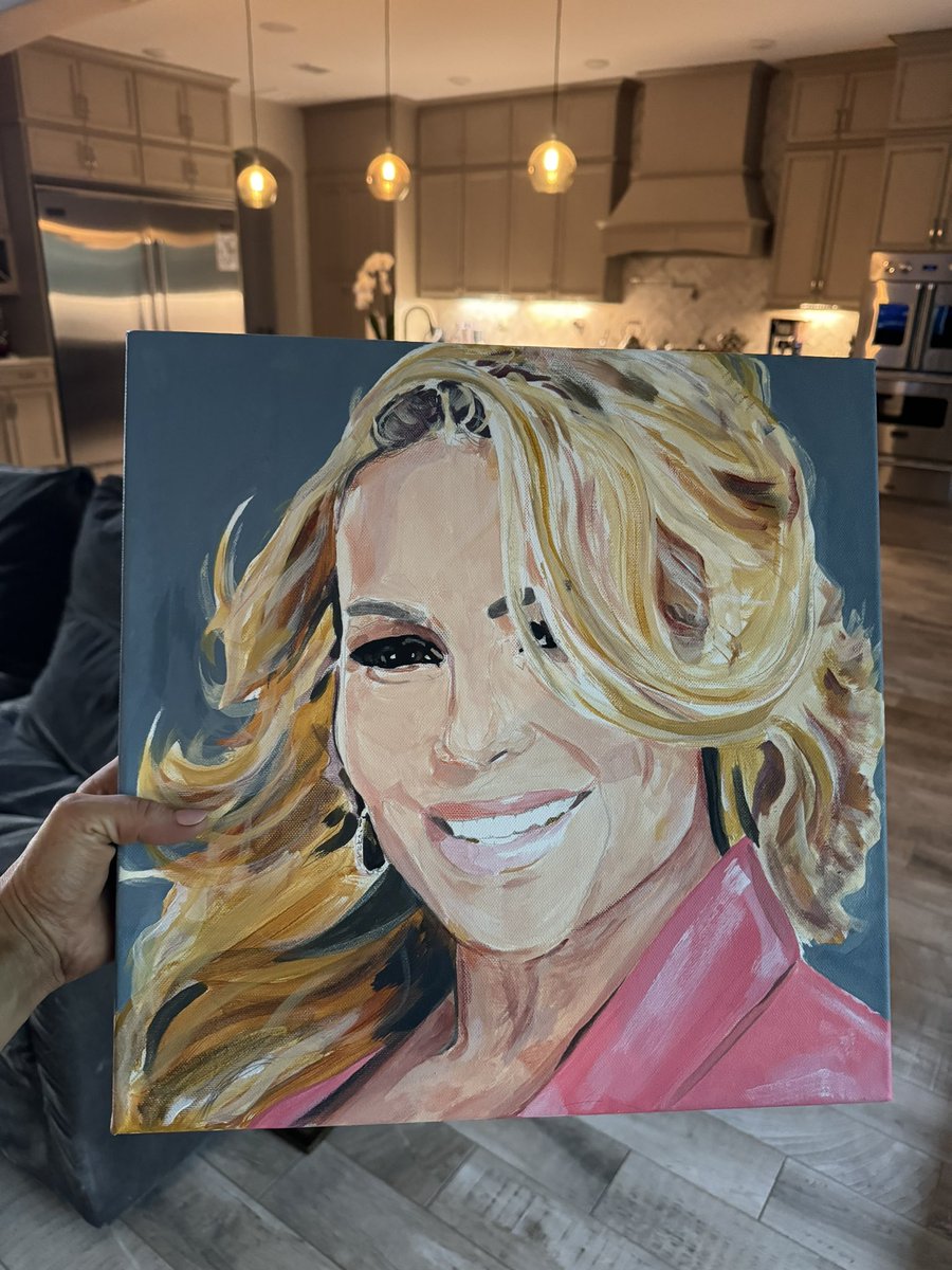 Thank you so much for this beautiful piece of hand painted work @Hettrickart! @wwe sent it to me today from their HQ’s. I can’t wait to hang it in my office. I’m truly touched! 🥹💕