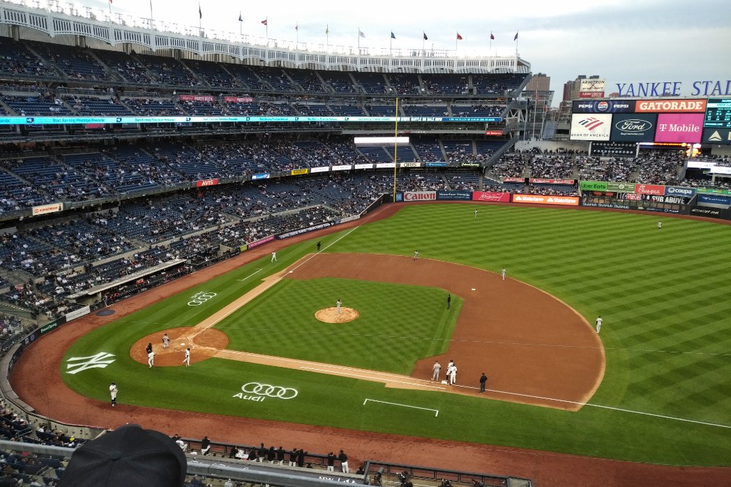 Off to the @yankeestadium to see the @Yankees it's my first baseball game! I am a little bit excited!