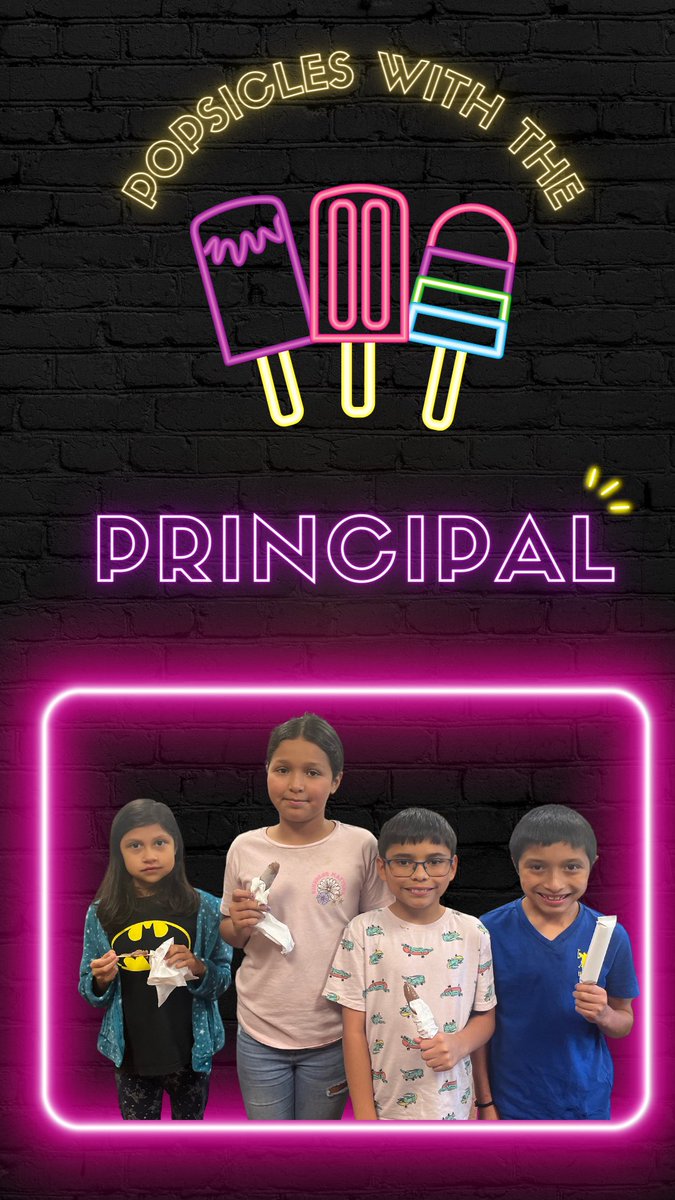 💛💙Congrats to our “Popsicles with the Principal” raffle winners today - May 3rd!!! Each day 5 winners will be selected during a daily attendance raffle! 💛💙