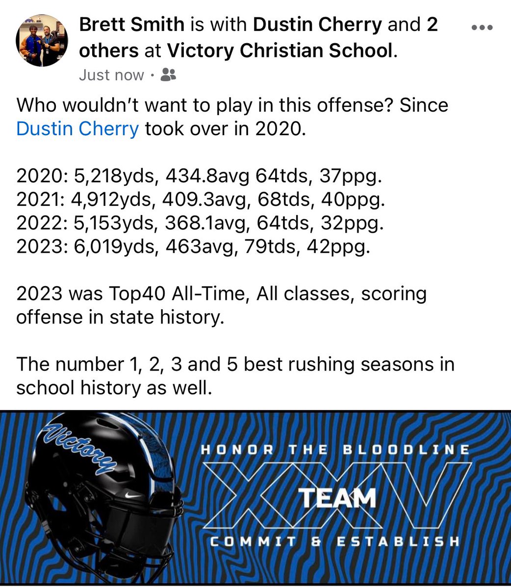 #VCbloodline #COMMITandESTABLISH 
#VCYK #OKPreps <a href="/CNQR_FB/">Victory Christian Football</a>