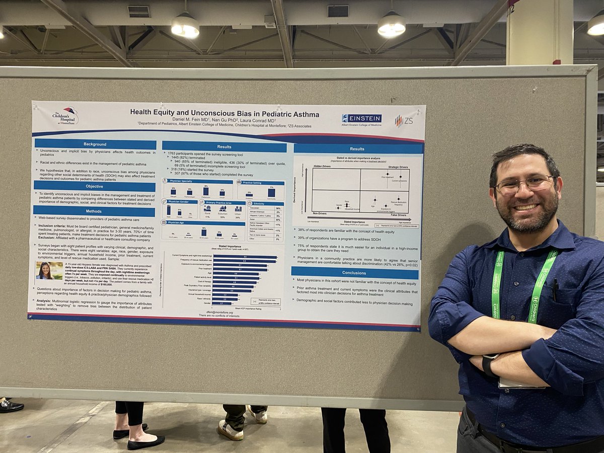 It’s poster time! @whatdrfeinsaid discusses #HealthEquity and #UnconsciousBias in Pediatric #Asthma @PASMeeting #pas2024