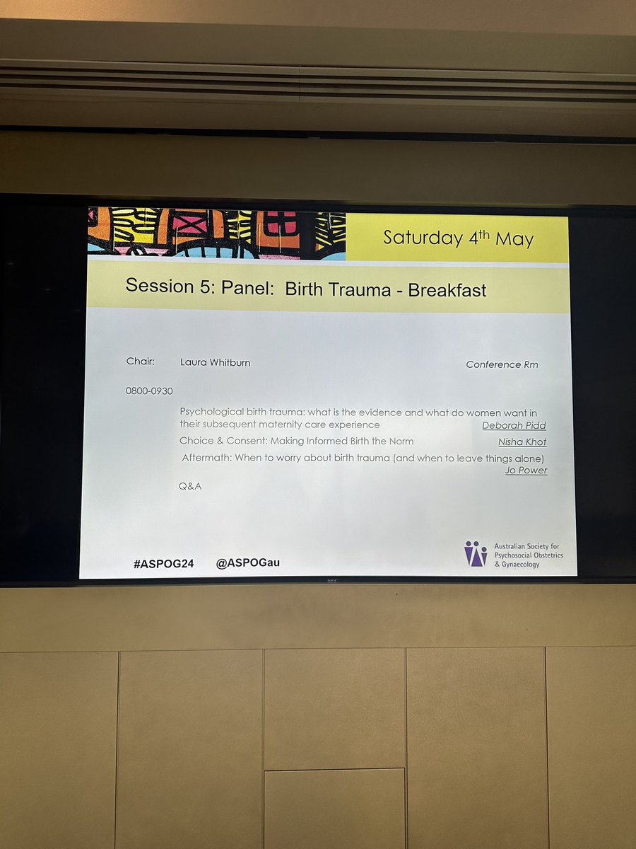 ASPOG (@aspogau) on Twitter photo First up on day 2, our panel speaking on birth trauma with Debra Pidd, <a href="/Nishaobgyn/">Nisha Khot (She/Her)</a> and Dr Jo Power. Such important work and implications for clinical practice. A thought provoking session! First up on day 2, our panel speaking on birth trauma with Debra Pidd, <a href="/Nishaobgyn/">Nisha Khot (She/Her)</a> and Dr Jo Power. Such important work and implications for clinical practice. A thought provoking session!