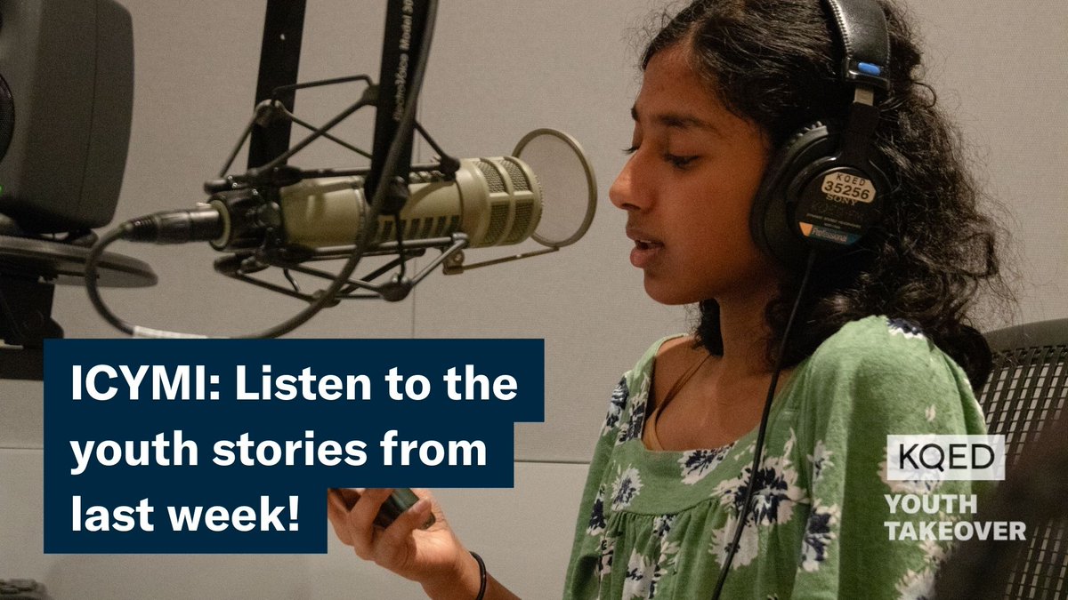 Last week was an an exciting 7th season of #KQEDYouthTakeover -- hearing students’ voices and perspectives on KQED's broadcast and digital channels--and you can hear them on the Youth Takeover Showcase! kqed.org/youthtakeover