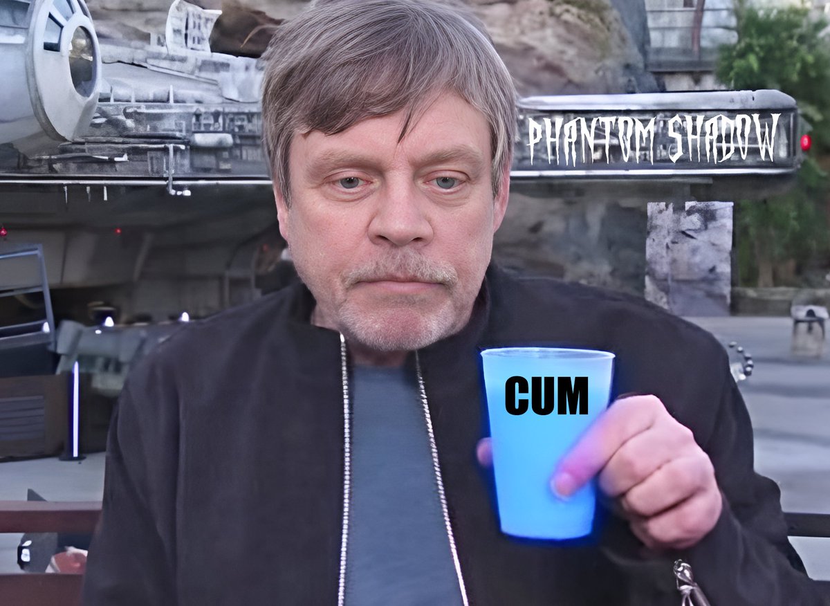 Luke Skywalker drinks cum