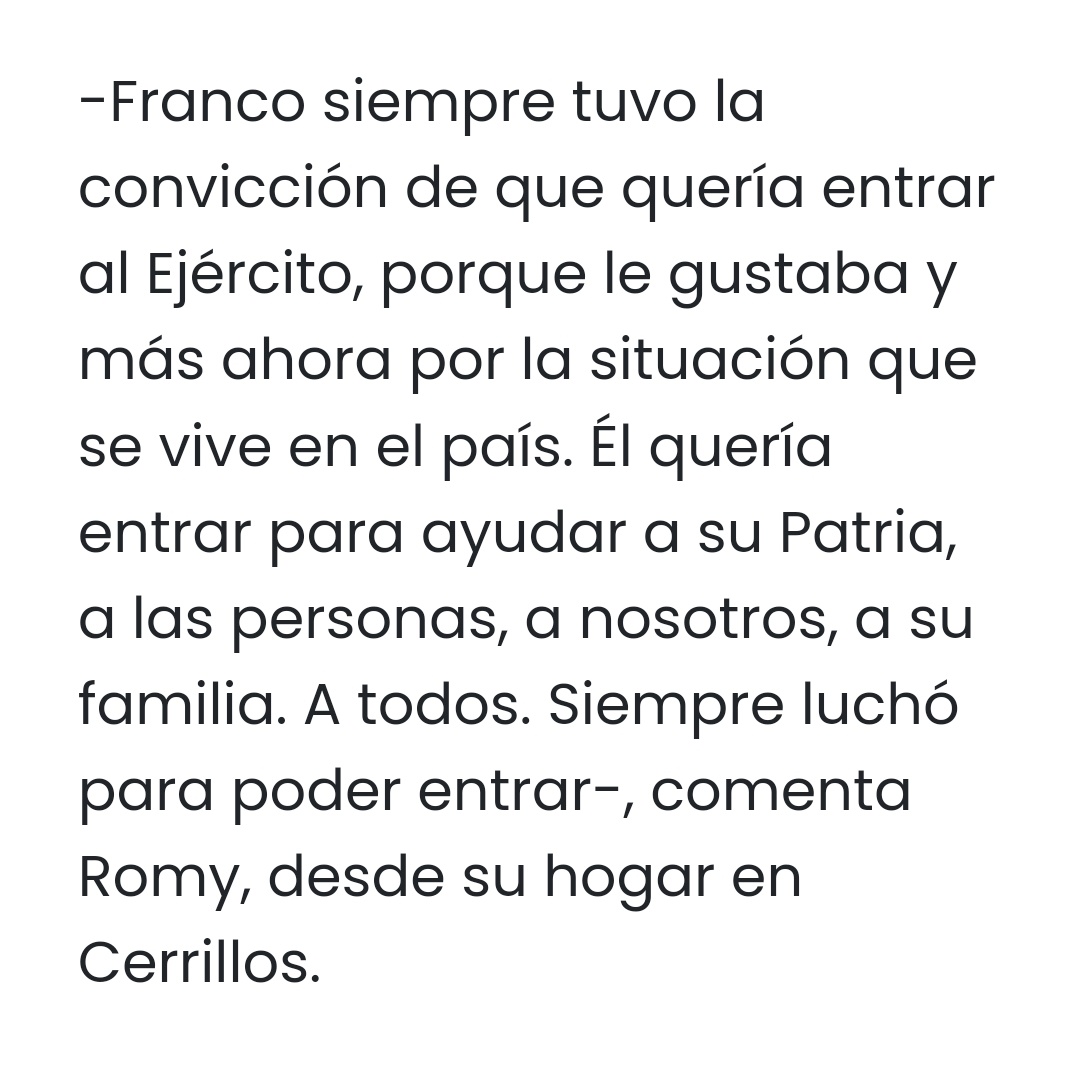 Lea bien, no soy zurda ni jamás lo seré, apoyo #JusticiaParaFranco basta de vejaciones, maltratos y abusos,lloran por la  seguridad de Chile pero y quien mierda va a querer ser militar o carabinero en este país con estos tratos dentro y después afuera de las instituciones.