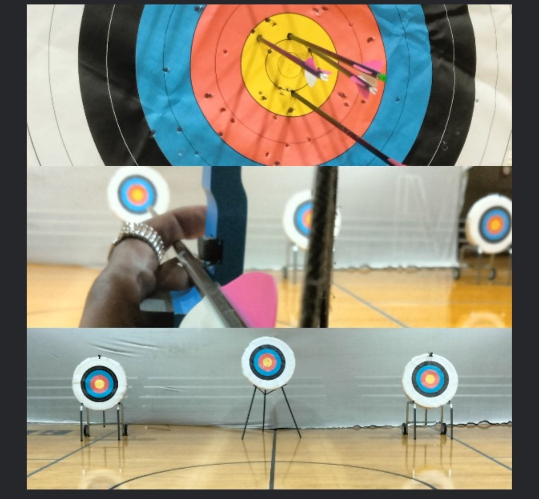 Shots fired 🤷🏾‍♀️:
🎯 What I Hit ...... ✨ ✨ 
🎯 How I Aimed .......👁️ 
🎯 What I See ..........👀

#archery #targets #targetpractice
#archerypractice #practice #practicemakesperfect ✨ 🎯