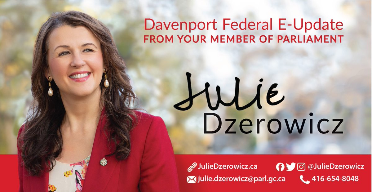 JulieDzerowicz's tweet photo. Hello #DavenportTO,
In this week’s bi-weekly update, I cover answers on Budget 2024, ending plastic pollution, 1 million access dental care, foreign interference initial report, and so much more!
Link to my e-update: https://t.co/7PffVZiJcI
#cdnpoli #Toronto #biweeklyupdate https://t.co/1OvfhVxyKj
