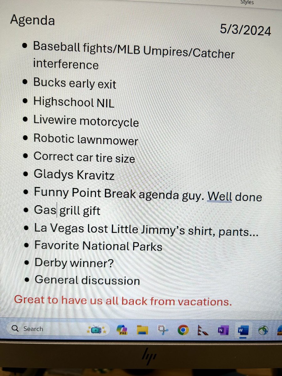 my dad goes to a bar with his friends every friday and he makes a list of discussion topics pt 56