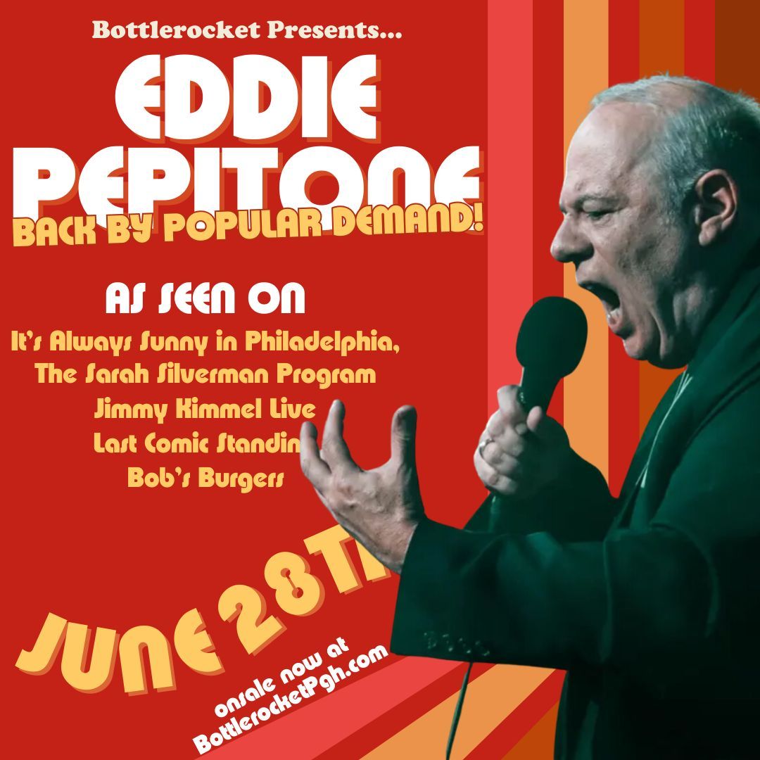 The Bitter Buddha EDDIE PEPITONE returns to the bar for a return engagement this June! He was one of the funniest shows we hosted last year, a sold out Thursday where insanity met genius. Ask anyone who was there - it was wild, chaotic, and deeply deeply funny. On sale now!
