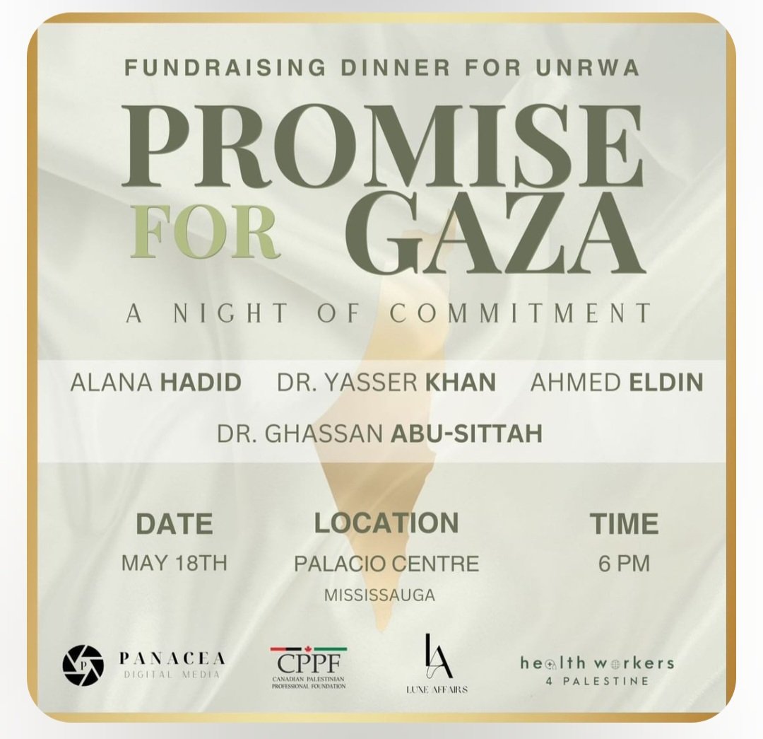 Fundraiser dinner for UNWRA.