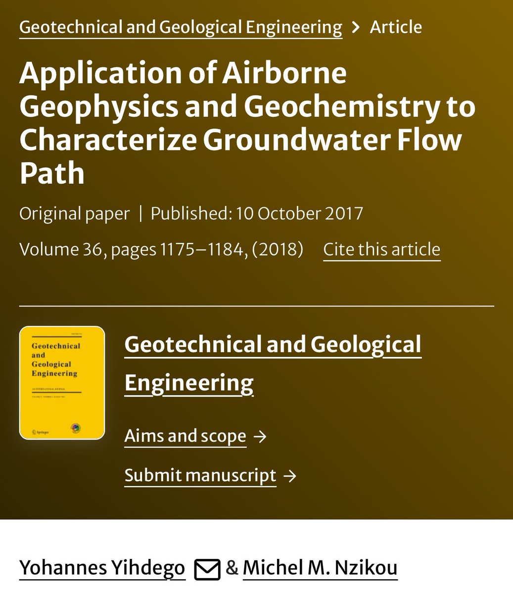 Blending geophysics with geochemistry

#Engineering #research #Academy 
#AcademicTwitter #environmental #exploration #resources 

Refer to:

W: researchgate.net/profile/Dr-Yoh…

W: latrobe.academia.edu/YohannesYihdeg…