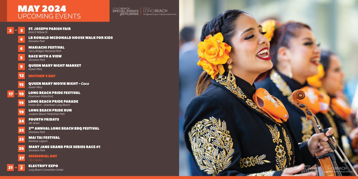 May Long Beach Special Events Calendar

For more info:
longbeach.gov/special-events…