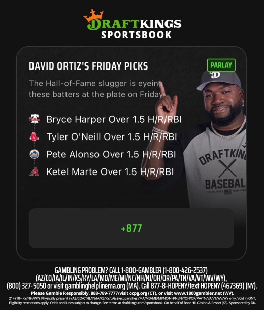 Rolling with the sluggers! Check out my picks for tonight on @DKSportsbook #DKPartner