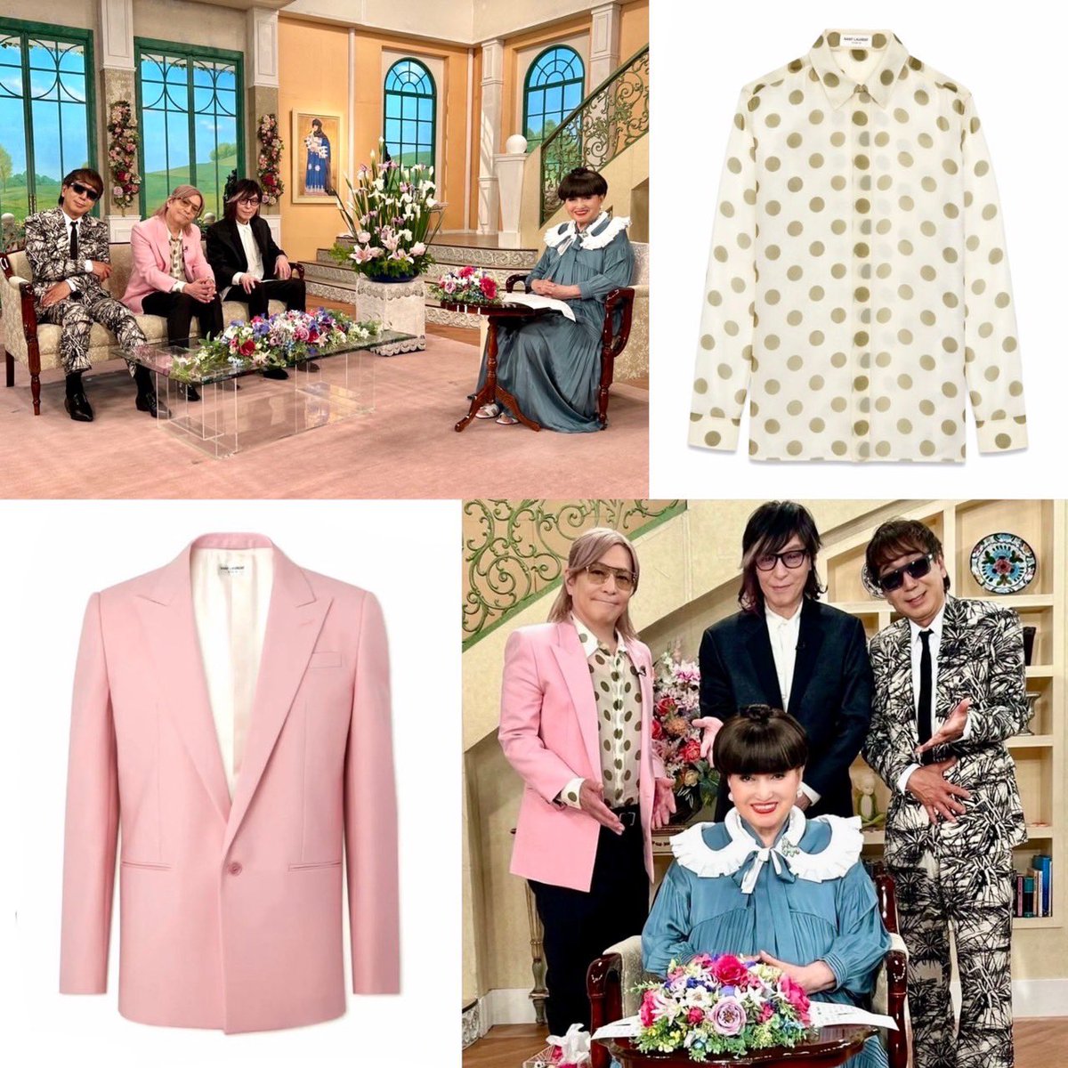 TKcostume's tweet image. Tetsuya Komuro&apos;s coordinate

Jacket,Shirt
Saint Laurent

2024.5.7 13:00
テレビ朝日「徹子の部屋」
TM NETWORK 出演
tv-asahi.co.jp/tetsuko/sphone…

#小室哲哉
#TMNETWORK 
#Tecci𓀠
#てっち衣装部