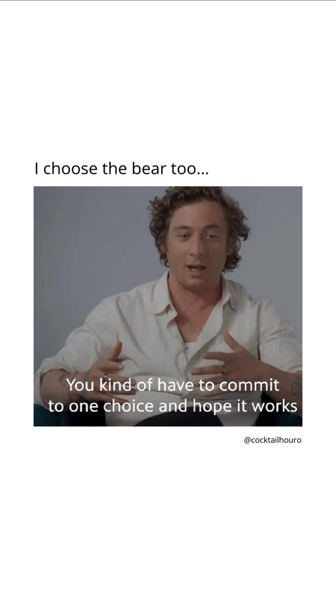 'Alone in the forest, who do you choose to be alone with? A man or a bear?' 

I choose THE BEAR 🐻 #JeremyAllenWhite #manorbear