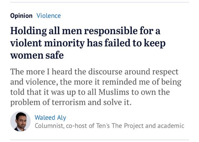 nonestlex's tweet photo. Waleed Aly wrote a half-sensible article.

And I can’t tell if it’s because he actually has a brain. 

Or if it’s because he realises the tide has turned against Corporate Media and he’s trying to salvage his reputation.

Because the genie is out of the bottle. 

And nobody buys into the false narratives that are force-fed to us by these decrepit, irrelevant organisations. 

They masquerade as journalists but they’re actually propagandists. 

And everyone knows this male violence thing is just a Trojan horse to extract money from the public coffers and enact even more draconian censorship legislation. 

If they actually cared about saving lives they’d direct their efforts to the places they’d have the highest impact. 

Look at the leading causes of death. 

It’s not violence. 

I got abused for making a joke about it, but vastly more people die from poor health, self-deletion, abortion. 

But the media doesn’t care about those things. 

Because they can’t be leveraged to bring about a technocratic dystopia. 

So you’re just sitting there distracted by the circus whilst your liberties are stripped away from you. 

A perfect peasant.