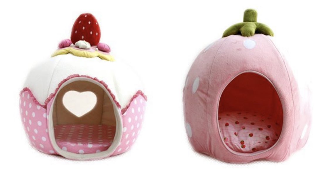 strawberry pet beds