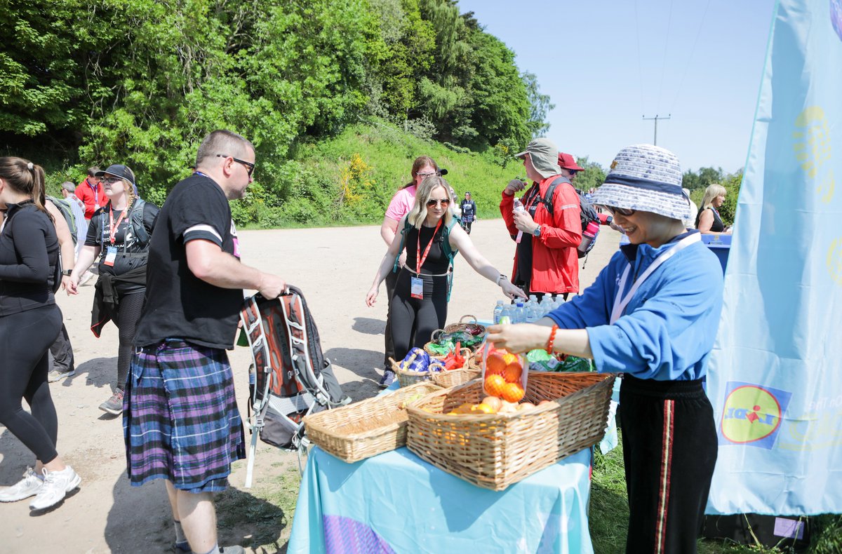 Aberdeen Kiltwalkers... Our Official Supermarket Partner, Lidl, will be providing delicious snacks at all our 2024 Pit Stops in the North East. From Duthie Park to Banchory... Woohoo! Thank you @LidlGB 💛💙 #TastyBusiness