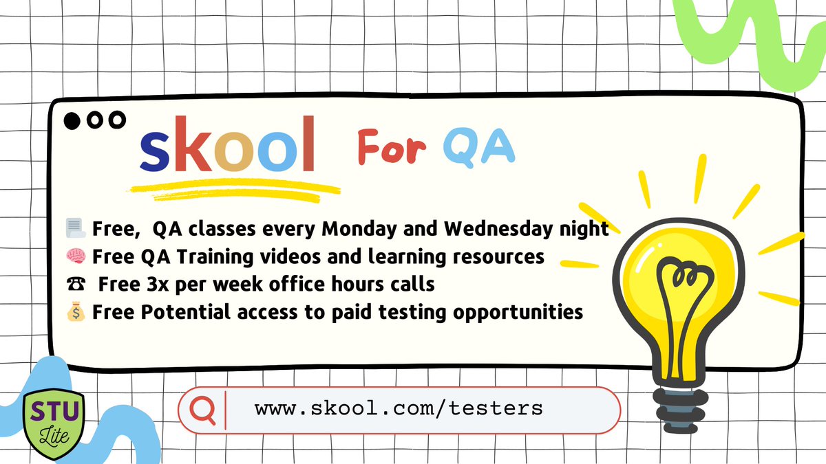 Free mentoring and potential paid opportunities. skool.com/testers
#qa #testautomation