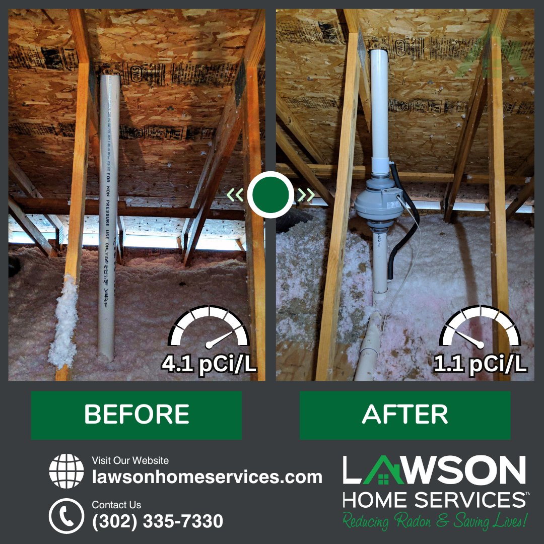 Doubts to peace! An Elkton homeowner went from unsure to breathing easy with radon mitigation (99% effective!). Get expert testing & mitigation from Lawson & protect your family. #RadonAwareness #HealthyHome