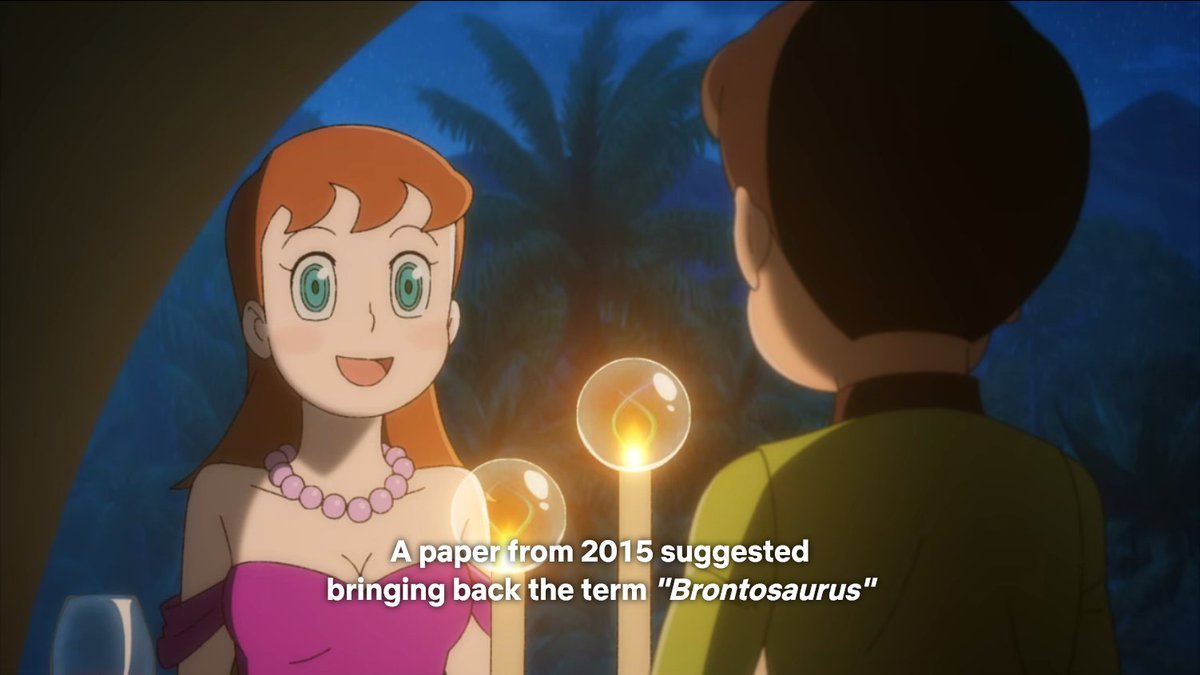 Watched season 1 of T・P Bon. Very exciting to see an adaptation of a series by Fujiko F. Fujio (creator of Doraemon) released internationally on Netflix. As a paleontologist I was very entertained by the fact that it references Tschopp et al. (2015) on diplodocid taxonomy.