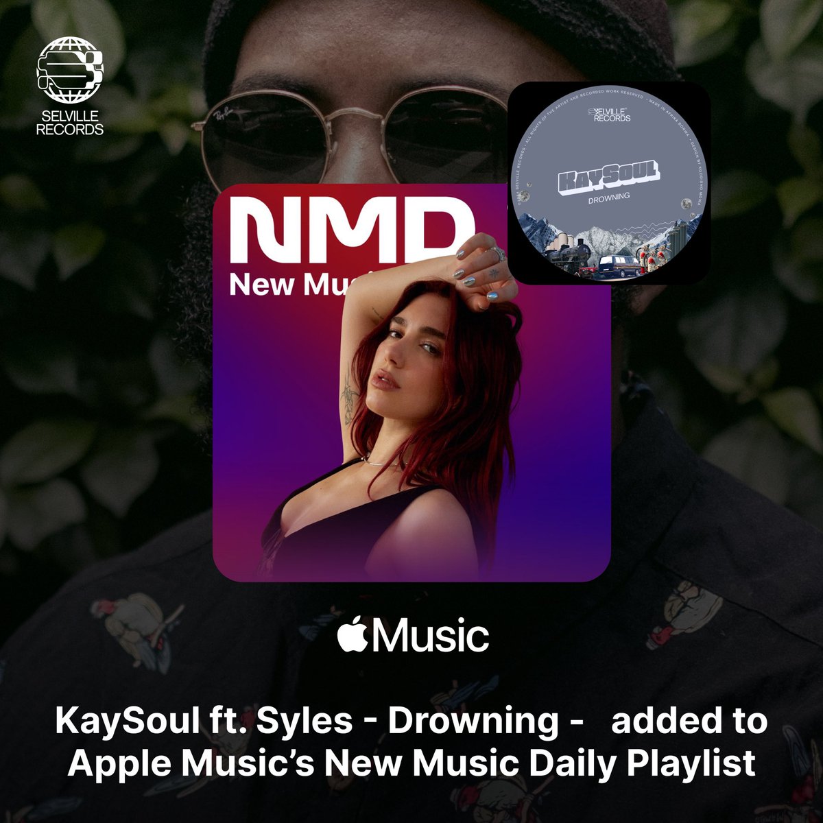 SelvilleRecords's tweet photo. S/O to Apple Music for featuring @RealKaySoul โs โDrowning (feat. Sykes)โ on New Music Daily. ๐
๐ โ https://t.co/zYGbdpy73j
#deephouse #soulfulhouse #newmusicfriday #kaysoul #selvillerecords #southafricanhouse https://t.co/TIr0JjXKGg